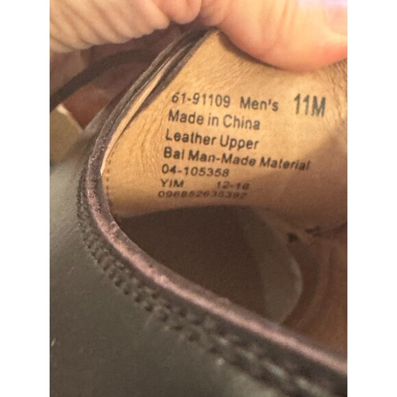 NEW Men's Joseph Abboud Sz 11 Brown Oxford Shoes Leather Dressy Lace Up Career - Picture 10 of 10